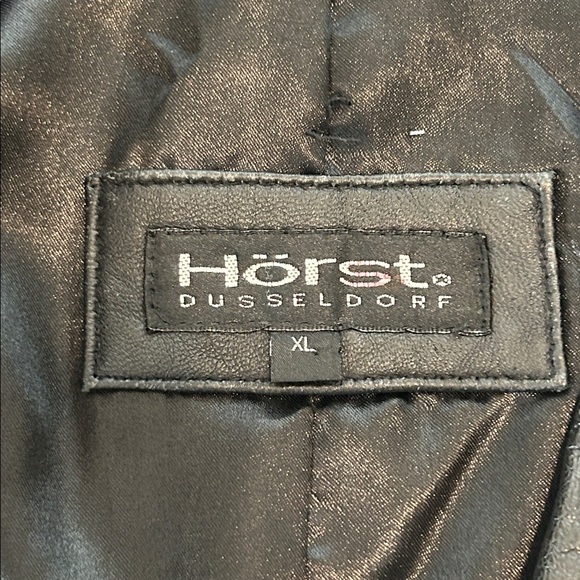 Horst Düsseldorf Men’s XL Leather Jacket Classic Black Coat - Picture 13 of 16